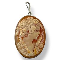 Anhänger Mandile 1922 Dame Cammei  in Silber Conchiglia 2MCICM145